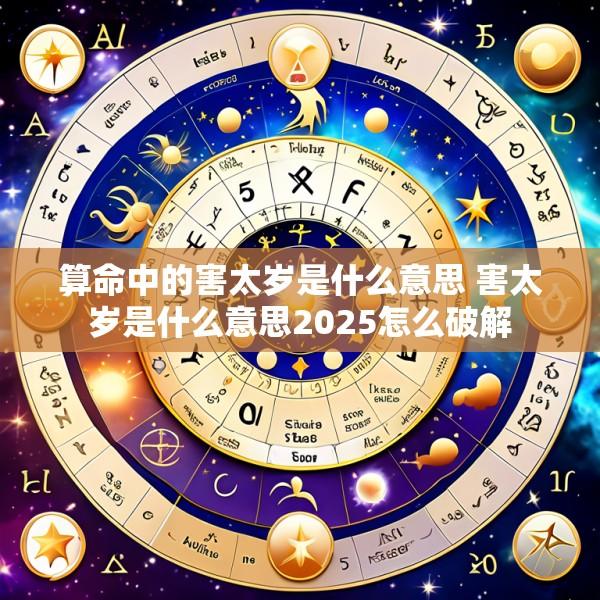 算命中的害太岁是什么意思 害太岁是什么意思2025怎么破解