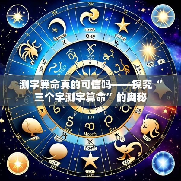 测字算命真的可信吗——探究“三个字测字算命”的奥秘
