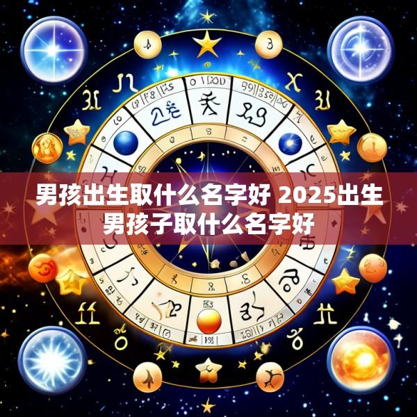 男孩出生取什么名字好 2025出生男孩子取什么名字好