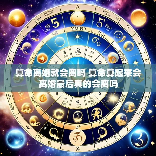 算命离婚就会离吗 算命算起来会离婚最后真的会离吗