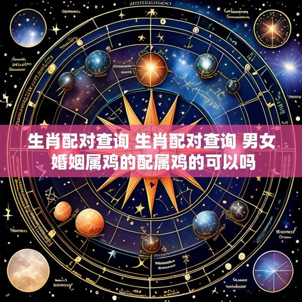 生肖配对查询 生肖配对查询 男女 婚姻属鸡的配属鸡的可以吗