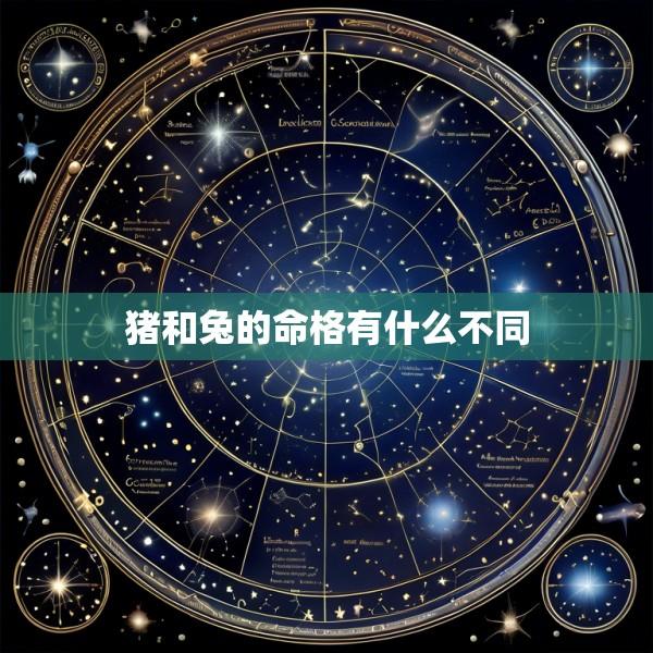 猪和兔的命格有什么不同