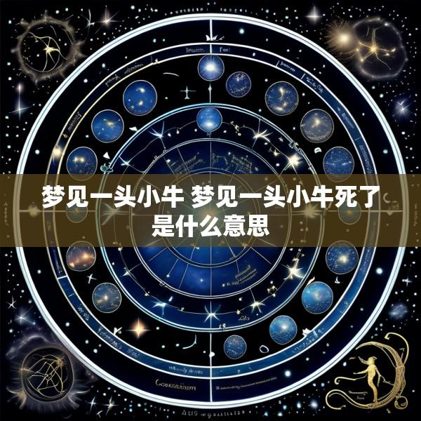 梦见一头小牛 梦见一头小牛死了是什么意思