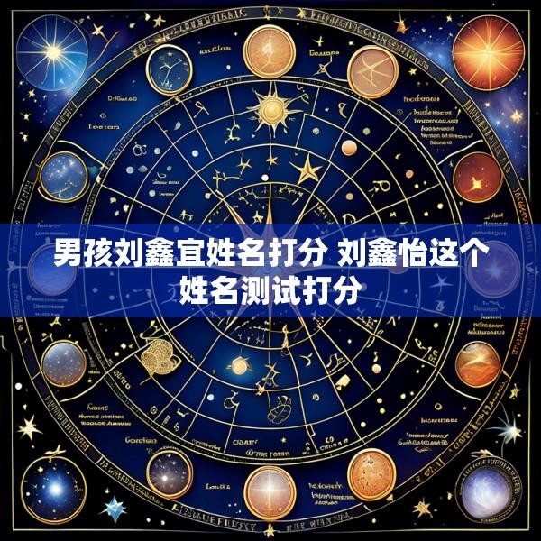 男孩刘鑫宜姓名打分 刘鑫怡这个姓名测试打分