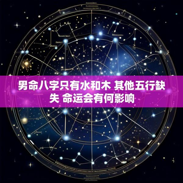 男命八字只有水和木 其他五行缺失 命运会有何影响