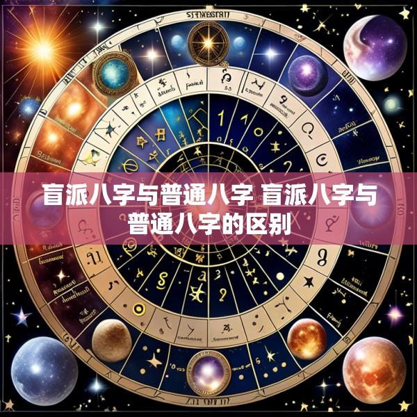 盲派八字与普通八字 盲派八字与普通八字的区别