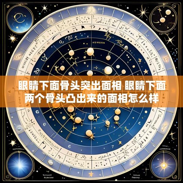 眼睛下面骨头突出面相 眼睛下面两个骨头凸出来的面相怎么样