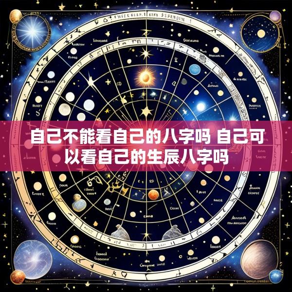 自己不能看自己的八字吗 自己可以看自己的生辰八字吗