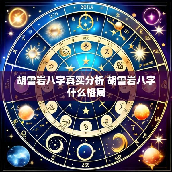 胡雪岩八字真实分析 胡雪岩八字什么格局