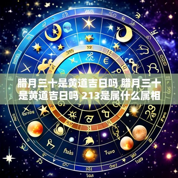 腊月三十是黄道吉日吗 腊月三十是黄道吉日吗 213是属什么属相