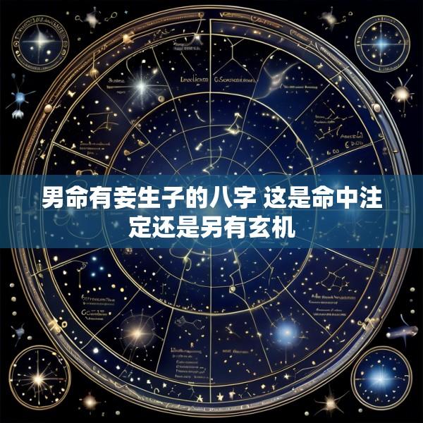 男命有妾生子的八字 这是命中注定还是另有玄机