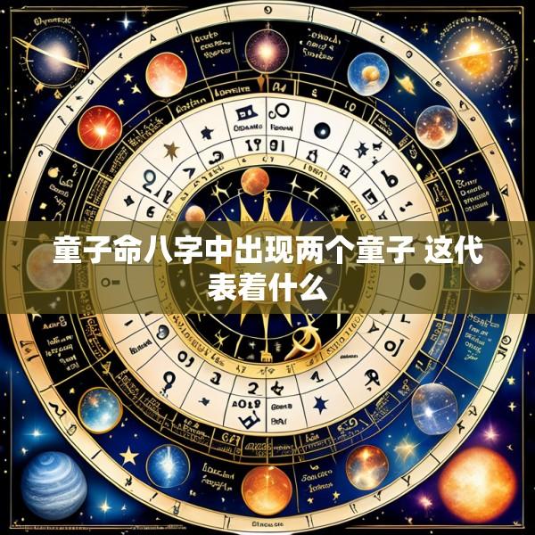童子命八字中出现两个童子 这代表着什么