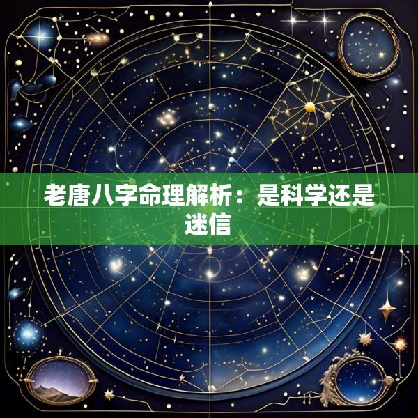 老唐八字命理解析：是科学还是迷信