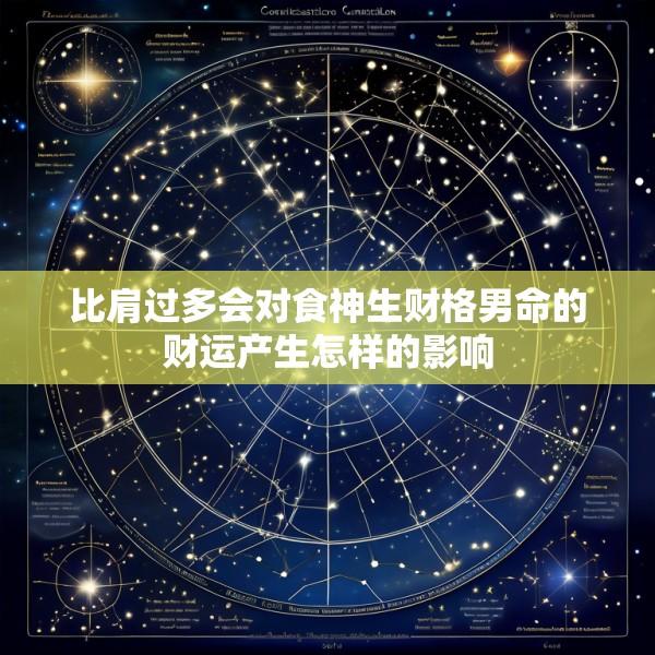 比肩过多会对食神生财格男命的财运产生怎样的影响
