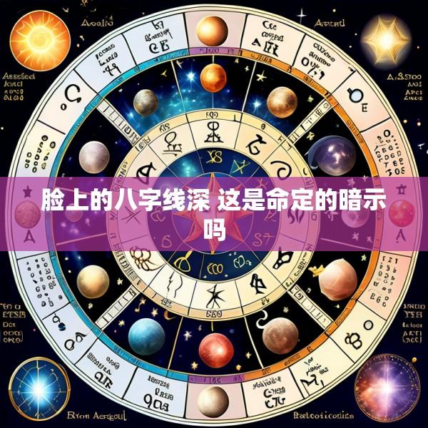脸上的八字线深 这是命定的暗示吗