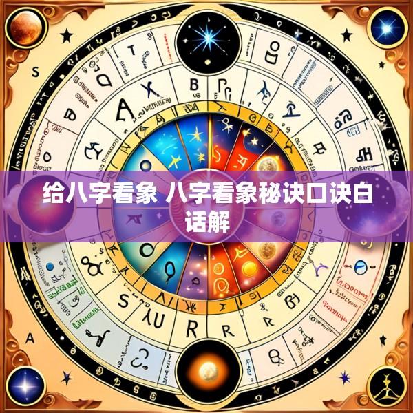 给八字看象 八字看象秘诀口诀白话解