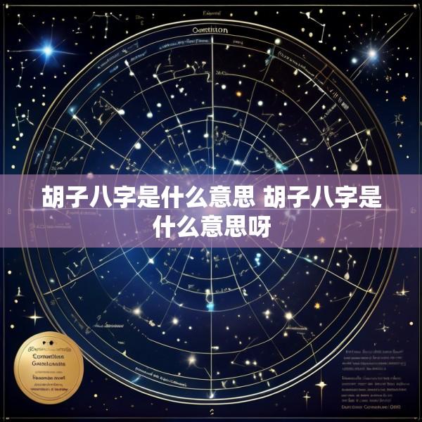 胡子八字是什么意思 胡子八字是什么意思呀