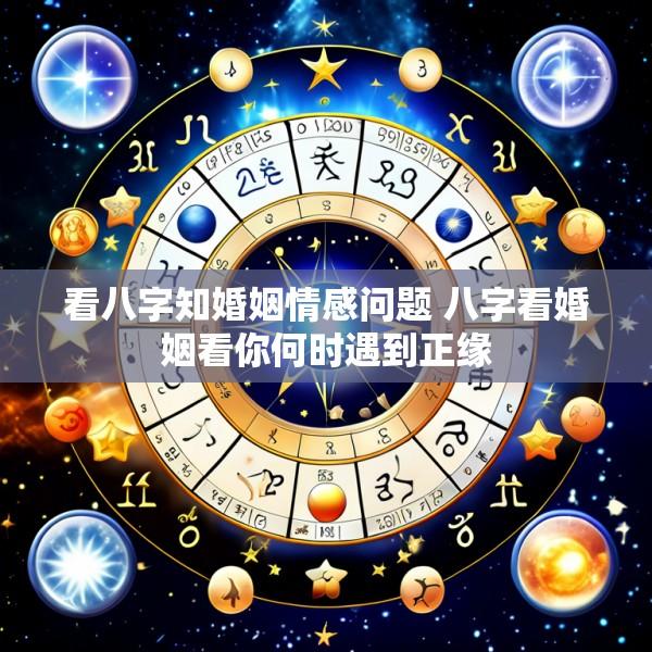 看八字知婚姻情感问题 八字看婚姻看你何时遇到正缘