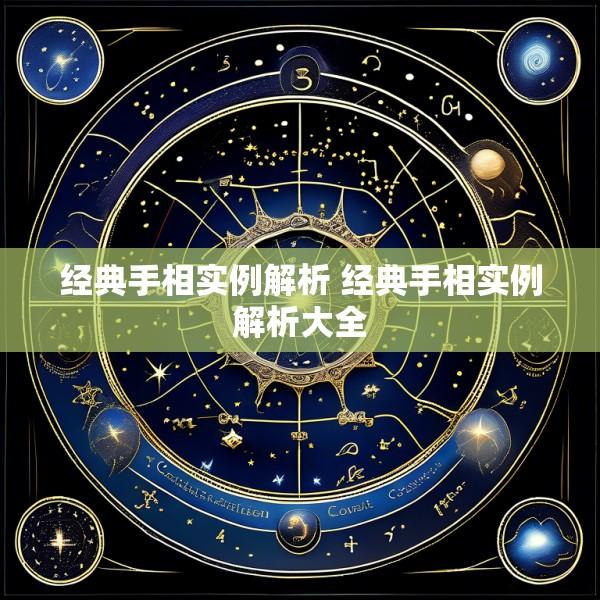 经典手相实例解析 经典手相实例解析大全
