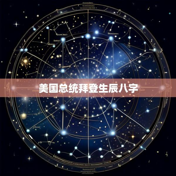 美国总统拜登生辰八字