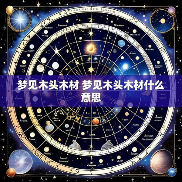 梦见木头木材 梦见木头木材什么意思