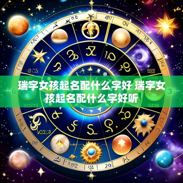 瑞字女孩起名配什么字好 瑞字女孩起名配什么字好听