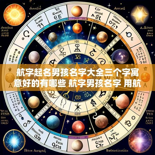 航字起名男孩名字大全三个字寓意好的有哪些 航字男孩名字 用航字起名