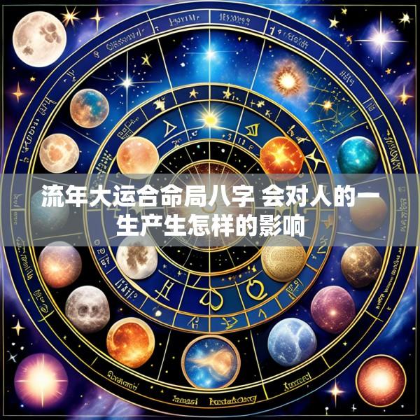 流年大运合命局八字 会对人的一生产生怎样的影响