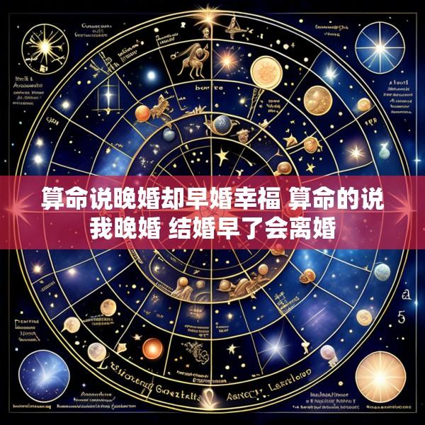 算命说晚婚却早婚幸福 算命的说我晚婚 结婚早了会离婚
