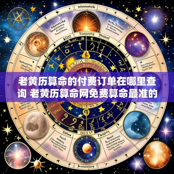老黄历算命的付费订单在哪里查询 老黄历算命网免费算命最准的网站