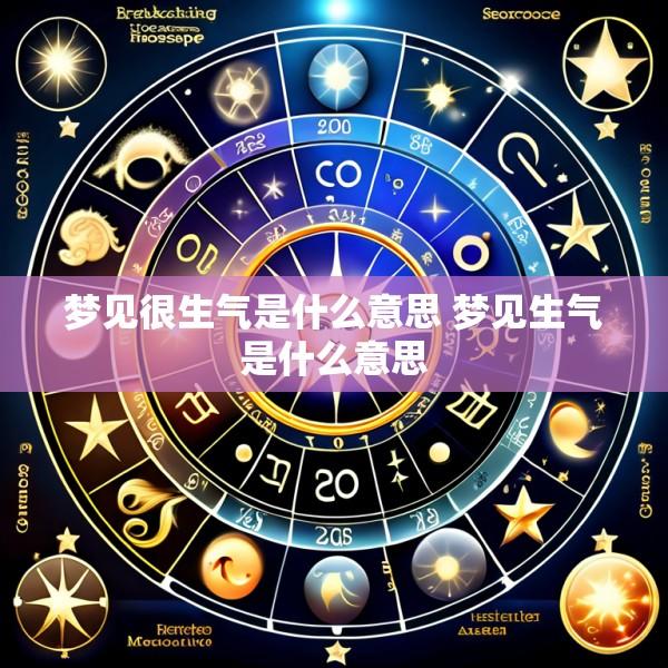梦见很生气是什么意思 梦见生气是什么意思