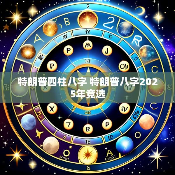 特朗普四柱八字 特朗普八字2025年竞选