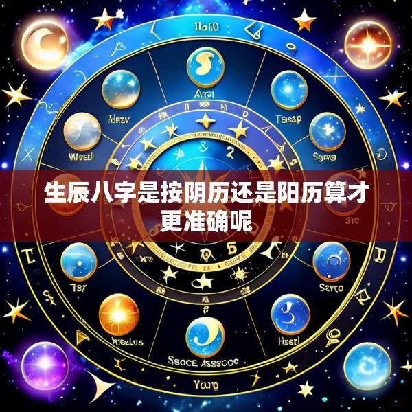 生辰八字是按阴历还是阳历算才更准确呢