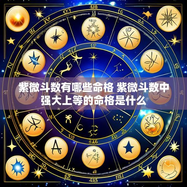 紫微斗数有哪些命格 紫微斗数中强大上等的命格是什么