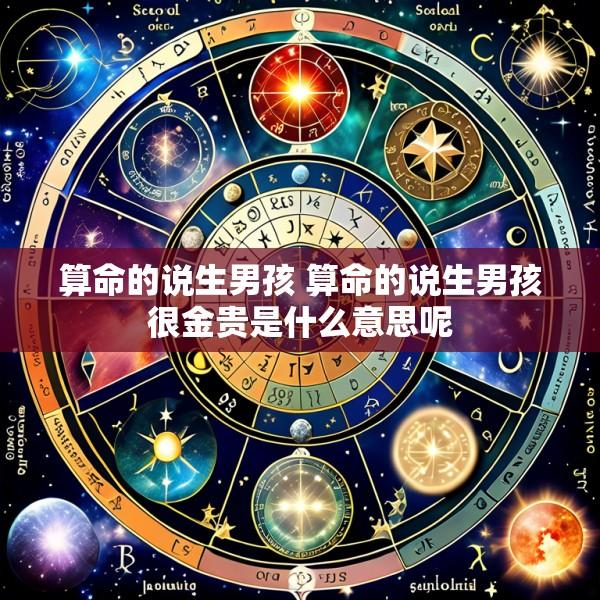 算命的说生男孩 算命的说生男孩很金贵是什么意思呢