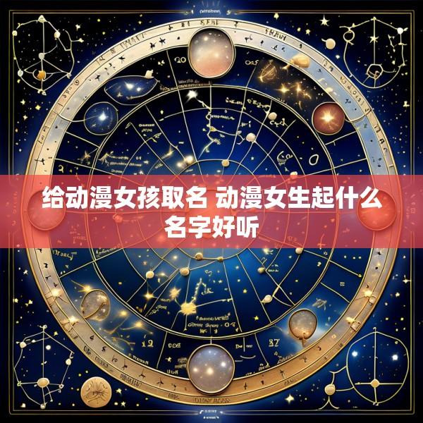 给动漫女孩取名 动漫女生起什么名字好听