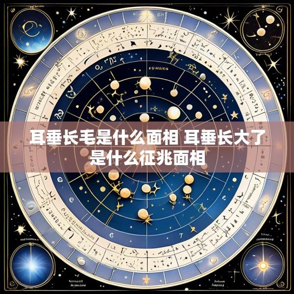 耳垂长毛是什么面相 耳垂长大了是什么征兆面相