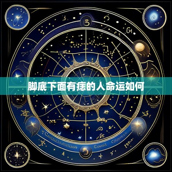 脚底下面有痣的人命运如何