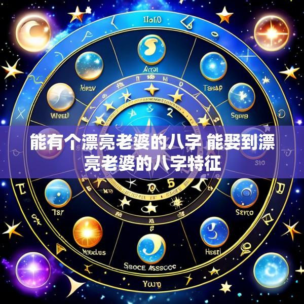 能有个漂亮老婆的八字 能娶到漂亮老婆的八字特征