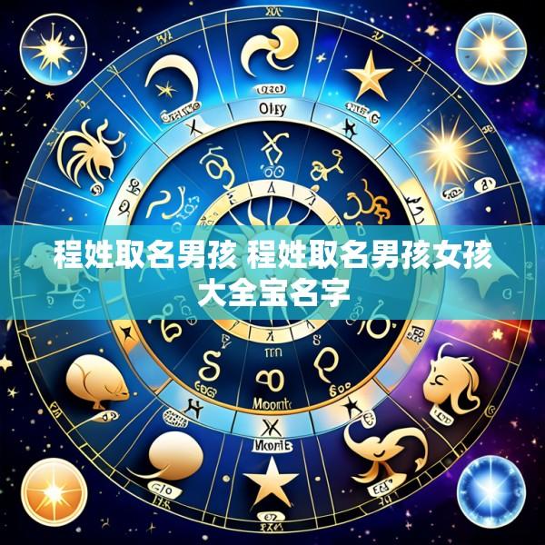 程姓取名男孩 程姓取名男孩女孩大全宝名字