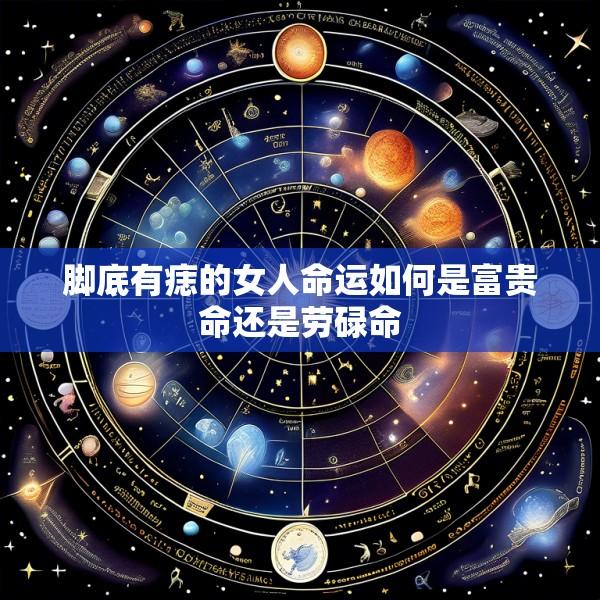 脚底有痣的女人命运如何是富贵命还是劳碌命