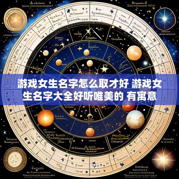 游戏女生名字怎么取才好 游戏女生名字大全好听唯美的 有寓意