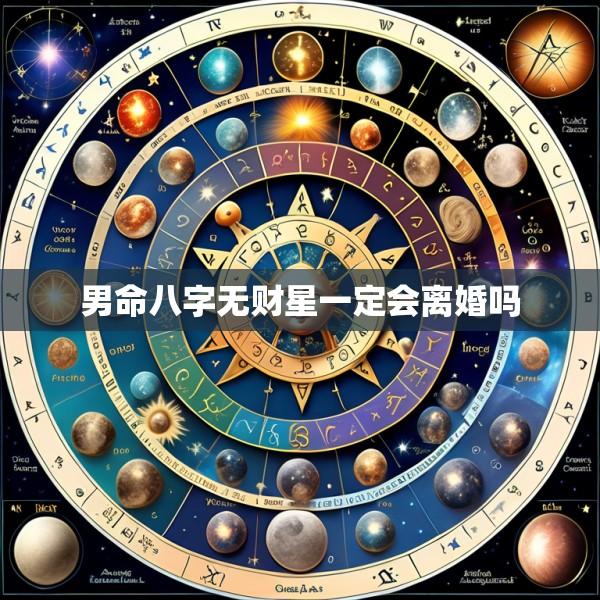 男命八字无财星一定会离婚吗