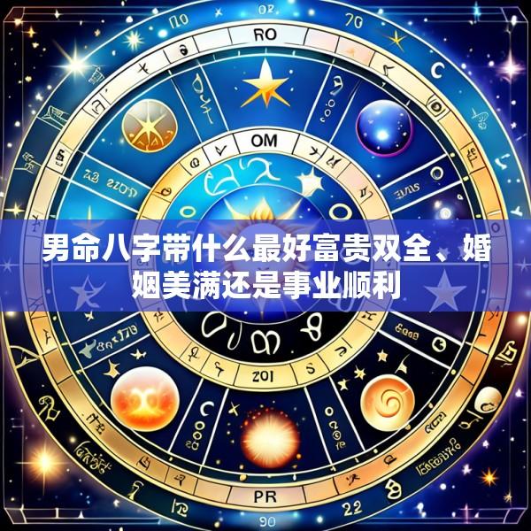 男命八字带什么最好富贵双全、婚姻美满还是事业顺利