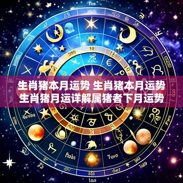 生肖猪本月运势 生肖猪本月运势生肖猪月运详解属猪者下月运势