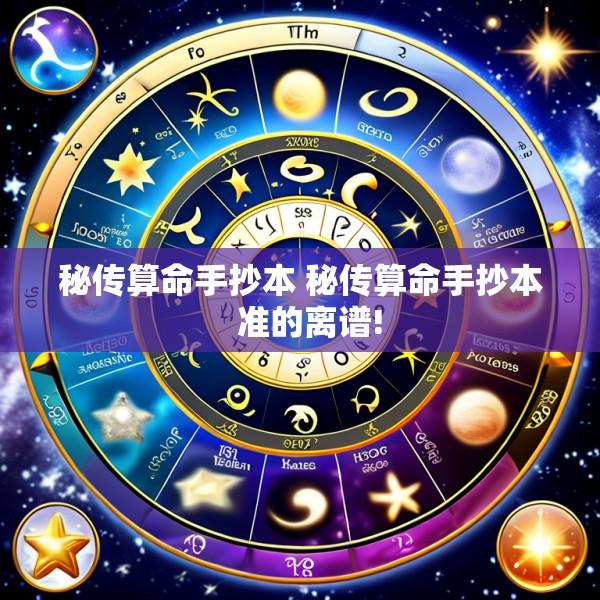 秘传算命手抄本 秘传算命手抄本  准的离谱!