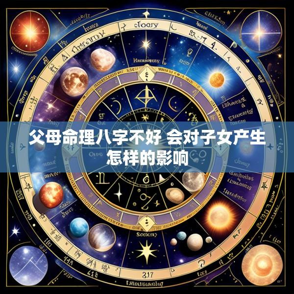 父母命理八字不好 会对子女产生怎样的影响