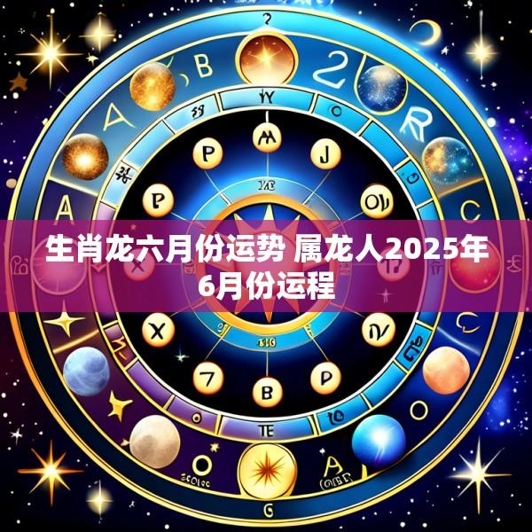 生肖龙六月份运势 属龙人2025年6月份运程