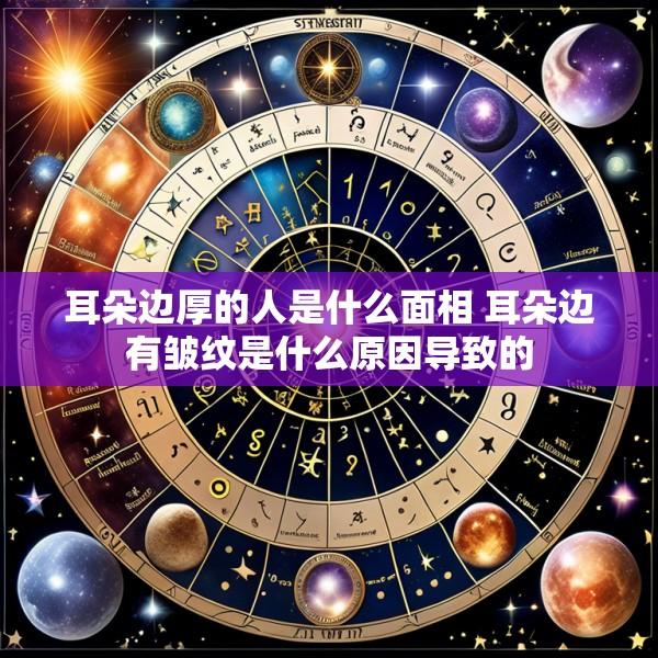 耳朵边厚的人是什么面相 耳朵边有皱纹是什么原因导致的