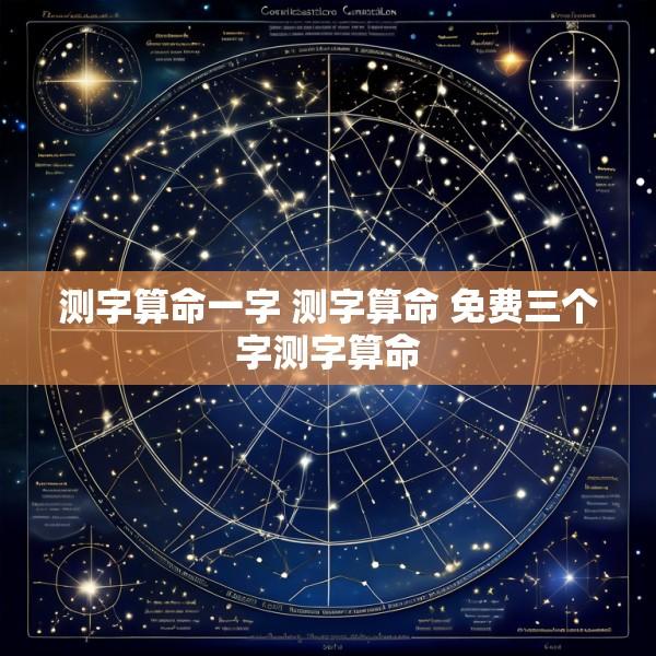 测字算命一字 测字算命 免费三个字测字算命